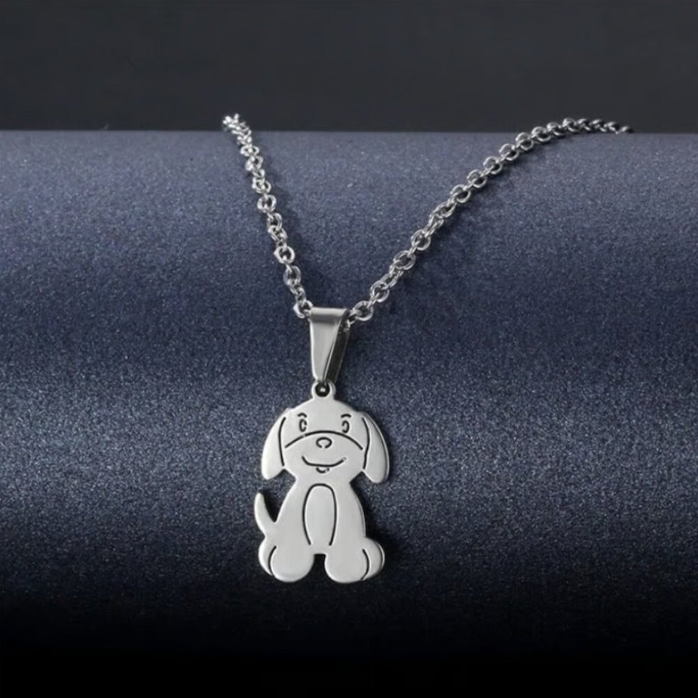 Stainless Steel Beautiful Dog Necklaces for Girls/Women,